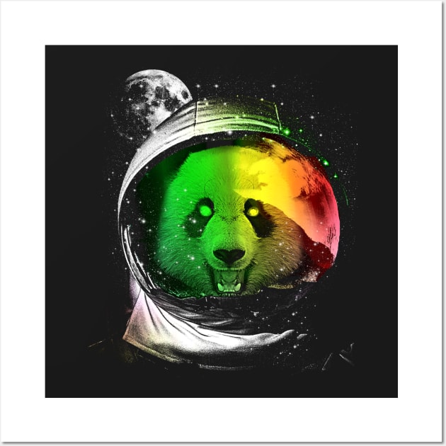 Astronaut Panda Wall Art by clingcling